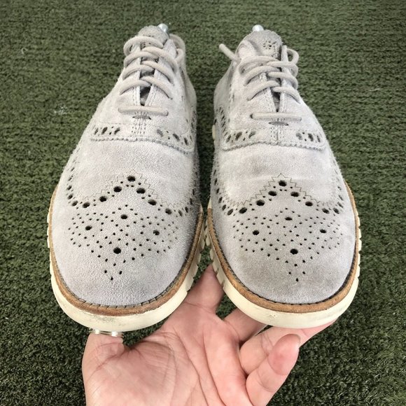 Cole Haan Zerogrand Casual Wingtip Oxford Shoe Mens Size 9 C12980 Gray White main image 4